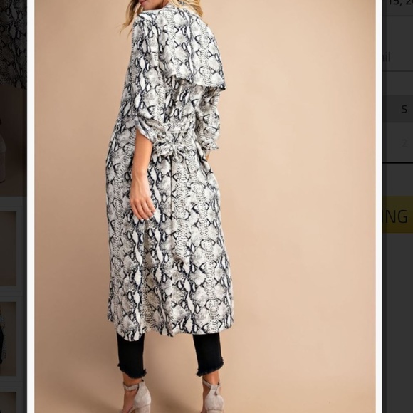 LAST ONE!  NWT SABRINA Lightweight Trench Coat, L - Picture 7 of 7